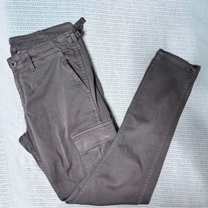 AG Adriano Goldschmied 28 Cargo Skinny Straight khaki Tan Womens Soft Pants